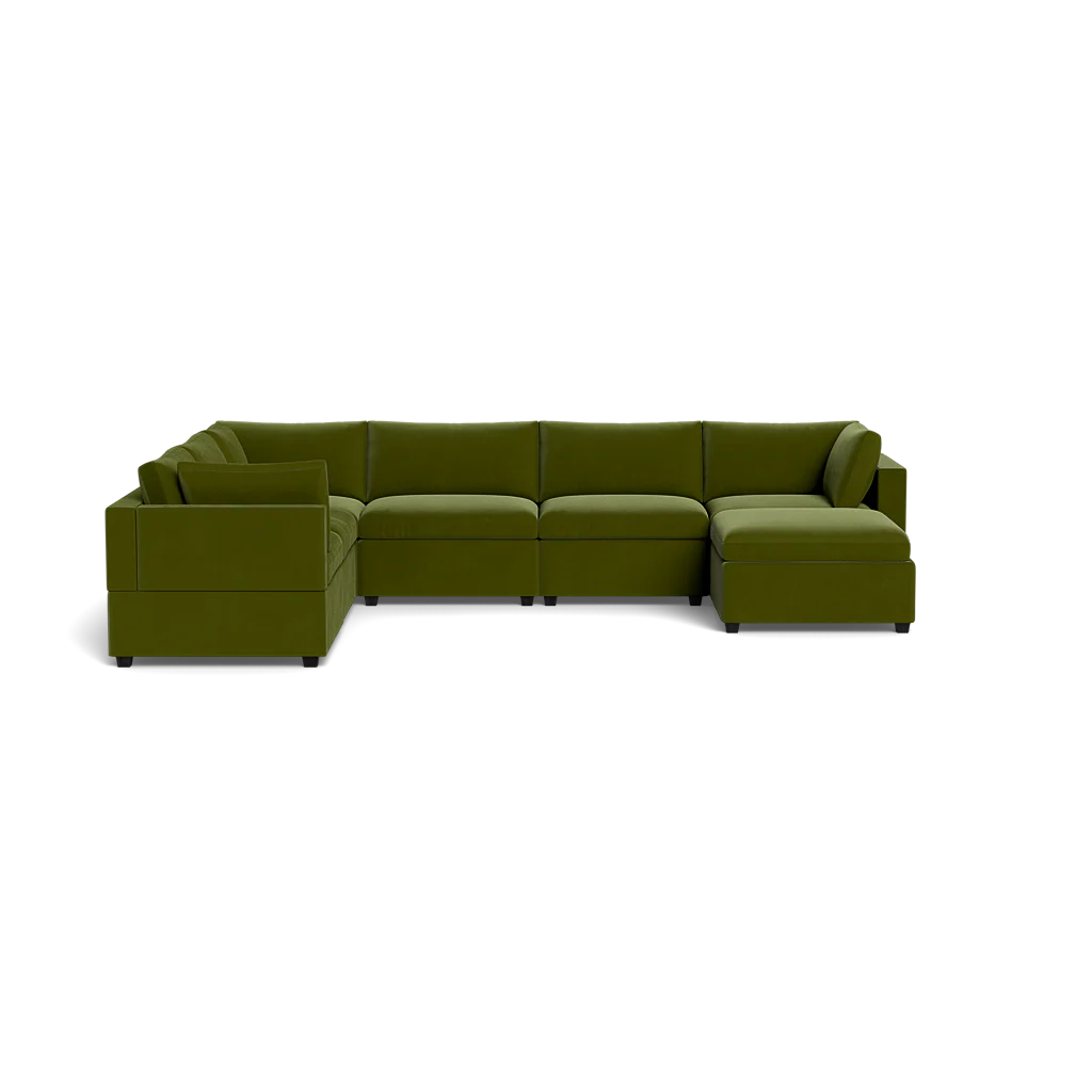 Kova Box Cushion Grand Corner + Ottoman - Image 22