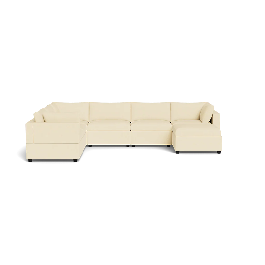 Kova Box Cushion Grand Corner + Ottoman - Image 9