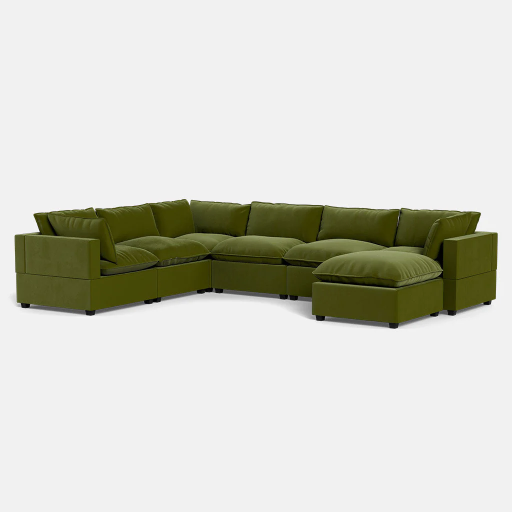 Kova Pillow Cushion Grand Corner + Ottoman - Image 3