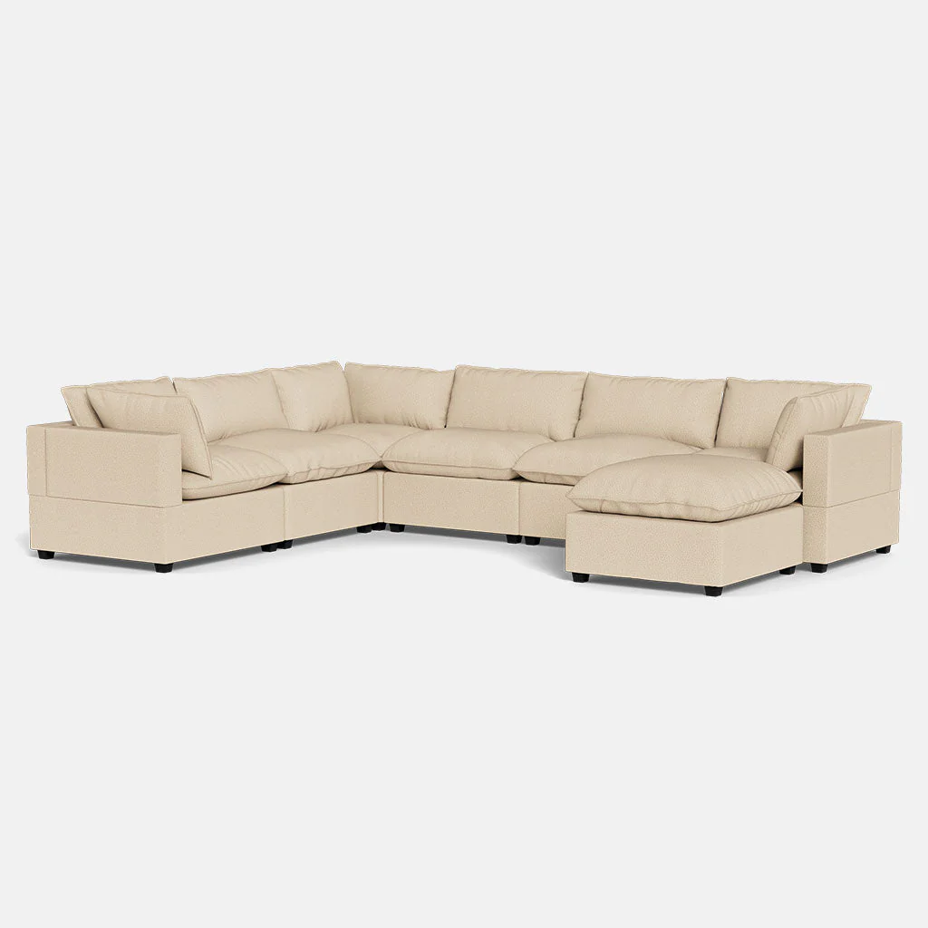 Kova Pillow Cushion Grand Corner + Ottoman - Image 4