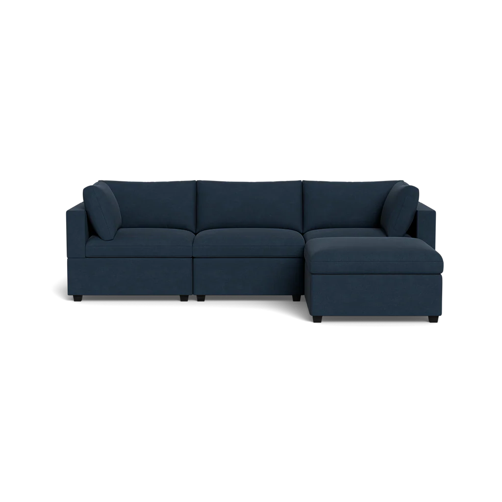 Kova Box Cushion Sofa 122" + Ottoman - Image 12