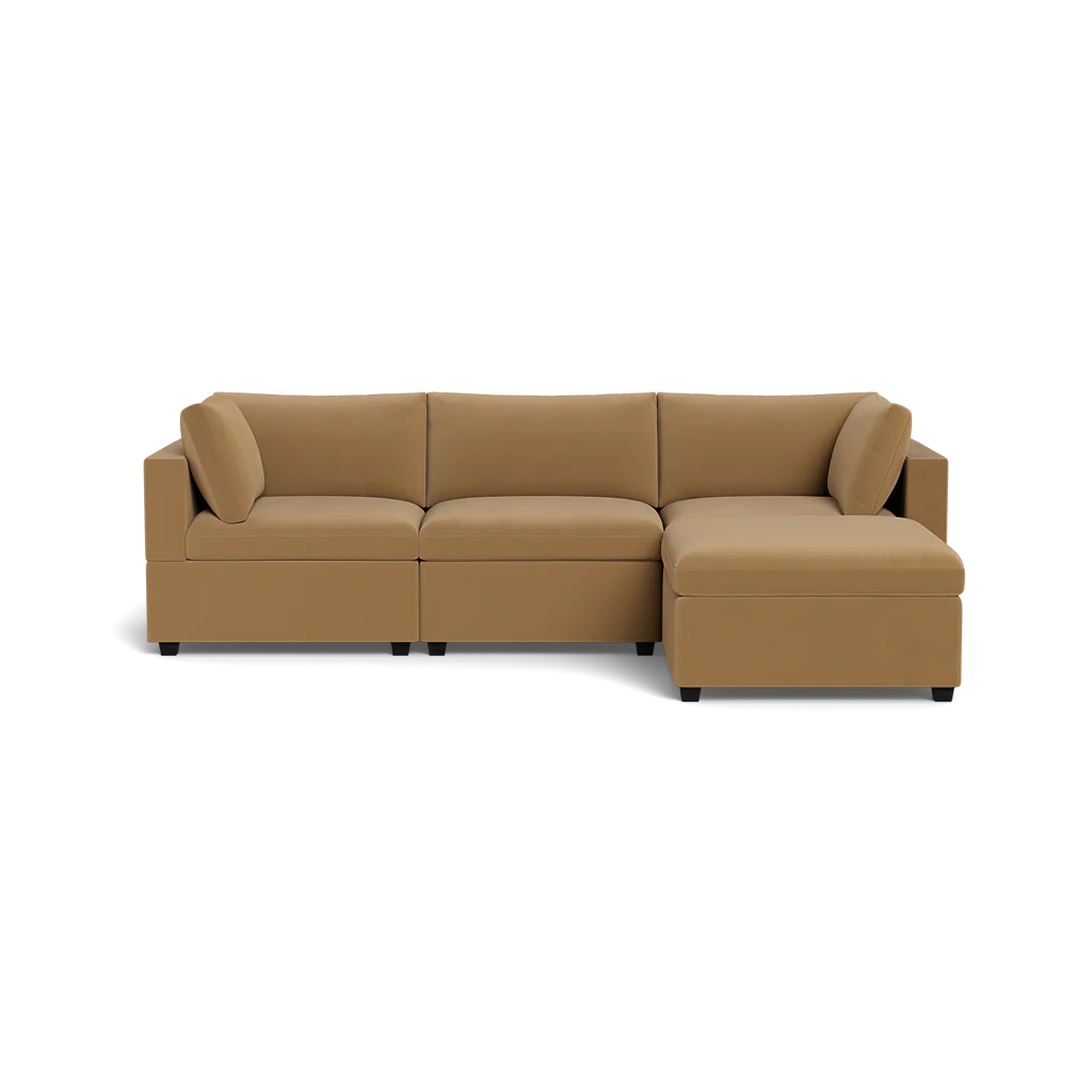 Kova Box Cushion Sofa 122" + Ottoman - Image 7